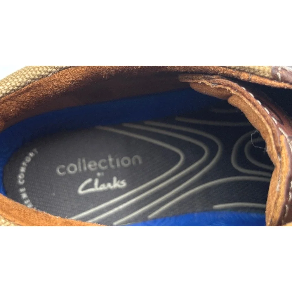 Clarks Collection Extreme Comfort Brown Leather Chukka Boots Mens 9.5